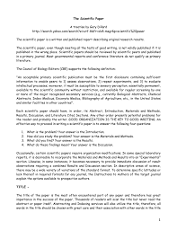 Do you want to write and publish an academic or scientific paper? The Scientific Paper