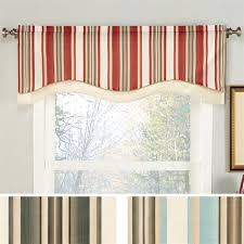 maxton striped shaped window valance