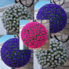 Can i put artificial flowers outside? 2x Best Artificial Rose Flower Ball Topiary Hanging Basket Plant Uv Fade Pr Artificial Plant Arrangements Artificial Plants Outdoor Artificial Plants Indoor