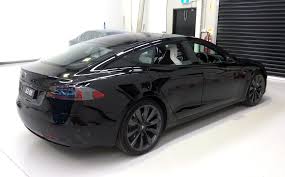 Tesla Model S With All Chrome Blacked Out Ultimate Car Wraps Warrnambool