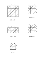 lattice multiplication worksheets teaching resources