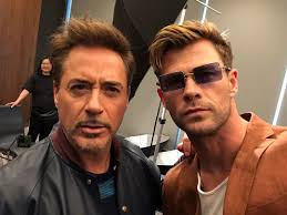 Happy Birthday to my good mate Robert Downey Jr. He knows Thor is his  favorite Avenger 😂