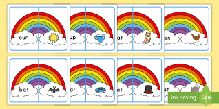 Check spelling or type a new query. Rainbow Cvc Words Matching Cards Teacher Made