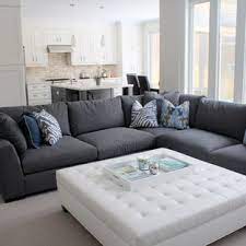 The design of this couch is so simple and easy to apply to any living room style.a Dark Grey Sectional Houzz