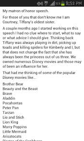 Matron Of Honor Speech Disney Inspired 1 3 Look In Wedding Board For Rest Maid Of Honor Speech Matron Of Honor Speech Wedding Speech