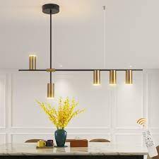 Orren Ellis Tais 5 - Light Black LED Kitchen Island Pendant & Reviews |  Wayfair