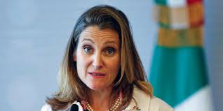 She worked in a variety of editorial positions at the financial times. Us Canada Nafta Trade Deal Trump Said Chrystia Freeland Hates America