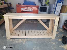 Easy Diy Console Table Diy Console Table Diy Sofa Table Diy Entryway Table