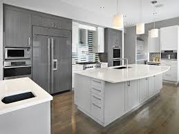 Grey Cabinets Rebecca Gagne Contemporary Kitchen Edmonton Cucinabella Bella Ltd Modern Grey Kitchen Kitchen Design Centre Grey Kitchen Cabinets