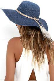 Billabong Saltwater Sunset Blue Floppy Straw Hat Everyday Fashion Outfits Floppy Straw Hat Outfits With Hats