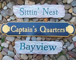 Coastal Beach Cottage Style House Name Plaque Sign Ideas Beach House Names House Names Cottage Names