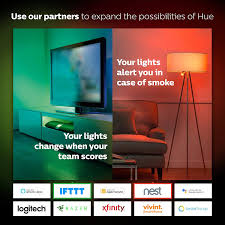 The new gradient lightstrip mounts directly to your tv to give you a halo of seamlessly synced, beautifully blended light. Zagg 2 Philips Hue White Color Ambiance A19 60w Equivalent Smart Bulb Starter Kit Compatible With Amazon Alexa Apple Homekit And Google Assistant 18 8 Stainless Steel Amazon De Beleuchtung