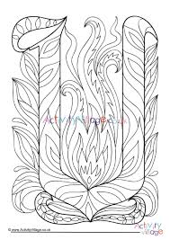 100% free alphabet coloring pages. Illuminated Letter V Colouring Page