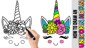 👩‍🎨 join our art hub. How To Draw An Cute Unicorn Horn Kawaii Cute Easy Drawings Tutorial For Beginners Step By Step Youtube