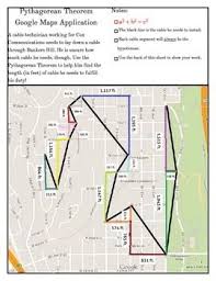 Google Maps Pythagorean Theorem Pythagorean Theorem Theorems Map