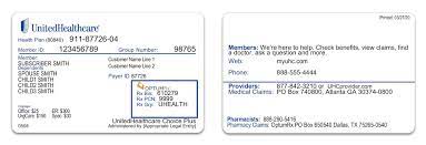 Your cards will also list the names of your. Your Member Id Card Unitedhealthcare
