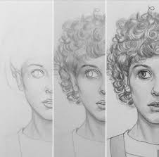 How To Draw Eleven Portrait Drawing Stranger Things Art Drawings