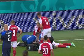 Denmark midfielder christian eriksen collapsed to the field in the first half of his team's game against finland at euro 2020 on saturday. Zenidk5pqg Hfm