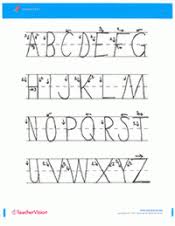 printable to practice uppercase letters teachervision