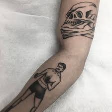 done at the burning eye tattoo studio in zurich by dane traditional old school tattooing