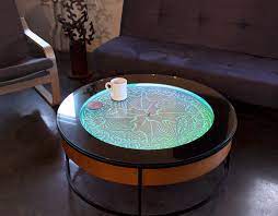 Mt 36 Sisyphus Industries Metal Coffee Table Coffee Table Interior Led Lights
