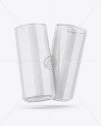 Download Two Glossy Cans Mockup In Can Mockups On Yellow Images Object Mockups PSD Mockup Templates