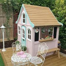 Little Chair And Tables To Go With Play House Play Houses Cubby Houses Wooden Playhouse