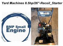 Yard machines 2 stages 26 in. Recoil Starter Mtd Yard Machines 8526 Gold 8 5 Hp 26 Snow Thrower 31ae6c0f300 Ebay