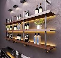 Amazon.com: Dawselod Large Wine Rack with LED Light Solid ...