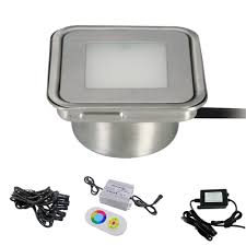 0 9w Led Einbaustrahler Deckenleuchte Treppen Aussen Lampe Eckig Rgb 12v Dc Ip67 Led Einbaustrahler Einbaustrahler Led