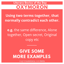 Oxymoron Meaning In English English Phrases English Writing Skills Learn English Vocabulary