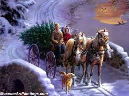 Resultado de imagem para christmas oil paintings