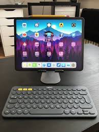 Just Got The K380 Keyboard And My Ipad Pro Setup Ist Perfect Now Ipad Desk Ipad Accessories Apple Desktop