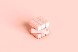 We divide the rubik's cube into 7 layers and solve each group not messing up the solved pieces. Studio Shot Of Pastel Colored Blank Puzzle Cube Stockphoto