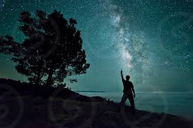 View Of Silhouette Of Man Near Tree Under Blue Starry Sky By Blake Estes Photo Stock Snapwire Jeden tag werden tausende neue, hochwertige bilder hinzugefügt. photo by blake estes view of silhouette of man near tree under blue starry sky