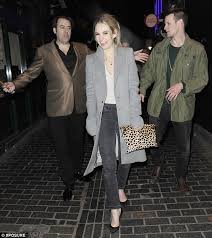 The cinderella actress made a rare public appearance with boyfriend matt smith at the film's milan premiere this week, and the couple looked. Cinderella S Lily James Exits Soho Nightclub The Box With Matt Smith Daily Mail Online