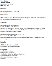 Example Of Fire Chief Resume Resumesdesign Resume Examples Resume Resume Template Examples