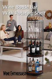 Wine Bottle Iron And Wood Bar Wine Decor Wine Shelves Wood Bar