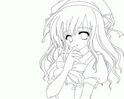 Anime kawaii coloring pages for adults. Cute Anime Face Girls Coloring Pages Coloring Home
