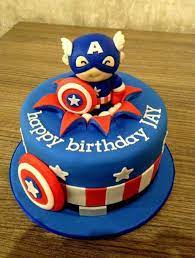  Gambar Kue Ulang Tahun Karakter Captain America Captain America Birthday Cake Avenger Cake America Cake