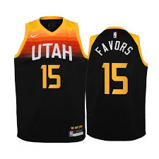 Most popular in sweatshirts & fleece. Utah Jazz 15 Derrick Favors 2020 21 City Black Jersey Kids