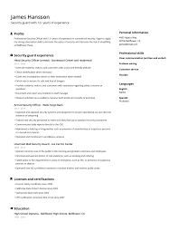 How to describe your experience to get any job you want. Security Guard Resume Example Guide Jofibo