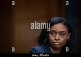 Natasha C. Merle appears before a Senate Committee