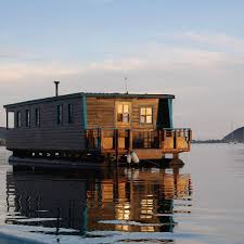 living in a floating tiny house