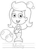 All coloring pages » cartoon » peppa pig » molly mole and friends. Molly Coloring Pages