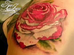 Kinda Looks Like It S Alice In Wonderland Inspired Painting The Roses Red Black And White Rose Tattoo White Rose Tattoos Painting The Roses Red