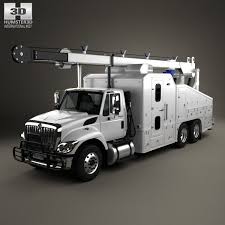 3d Model Of International Workstar Crane Truck 2014 Trucks Truck Cranes New Trucks