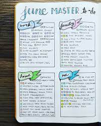 New Bullet Journal Setup June 2017 Master To Do List This Master To Do List Sur Bullet Journal Work Organization Bullet Journal Bullet Journal How To Start A