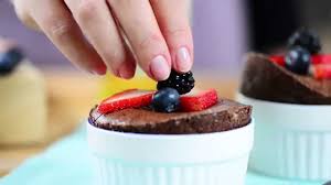 Dark Chocolate Souffle Made With Filippo Berio Extra Light Olive Oil Chocolate Souffle Extra Light Olive Oil Dark Chocolate