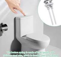 Bouton Chasse D'eau Wc, Bouton Poussoir Chasse D'eau Toilet Boutons De  Chasse D'eau De Remplacement Double Ligne Circulaire Boîte De Toilette  Bouton ...